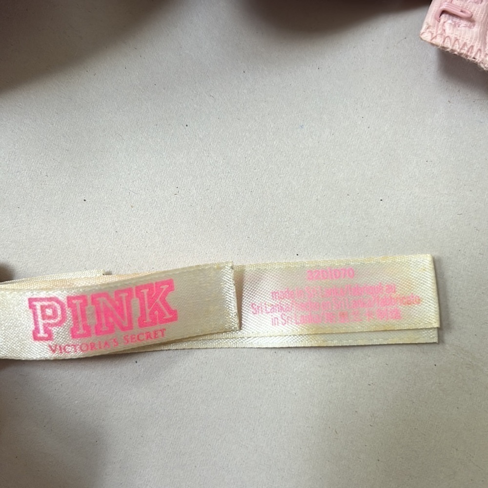 PINK Victoria’s Secret Wear Everywhere Push Up Bra, barbie pink leopard size 32D - Picture 11 of 12
